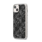 Snakeskin Design iPhone 14 Plus Glitter Tough Case Starlight Angled Image