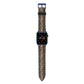 Snakeskin Pattern Apple Watch Strap with Blue Hardware