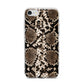Snakeskin Pattern iPhone 7 Bumper Case on Silver iPhone