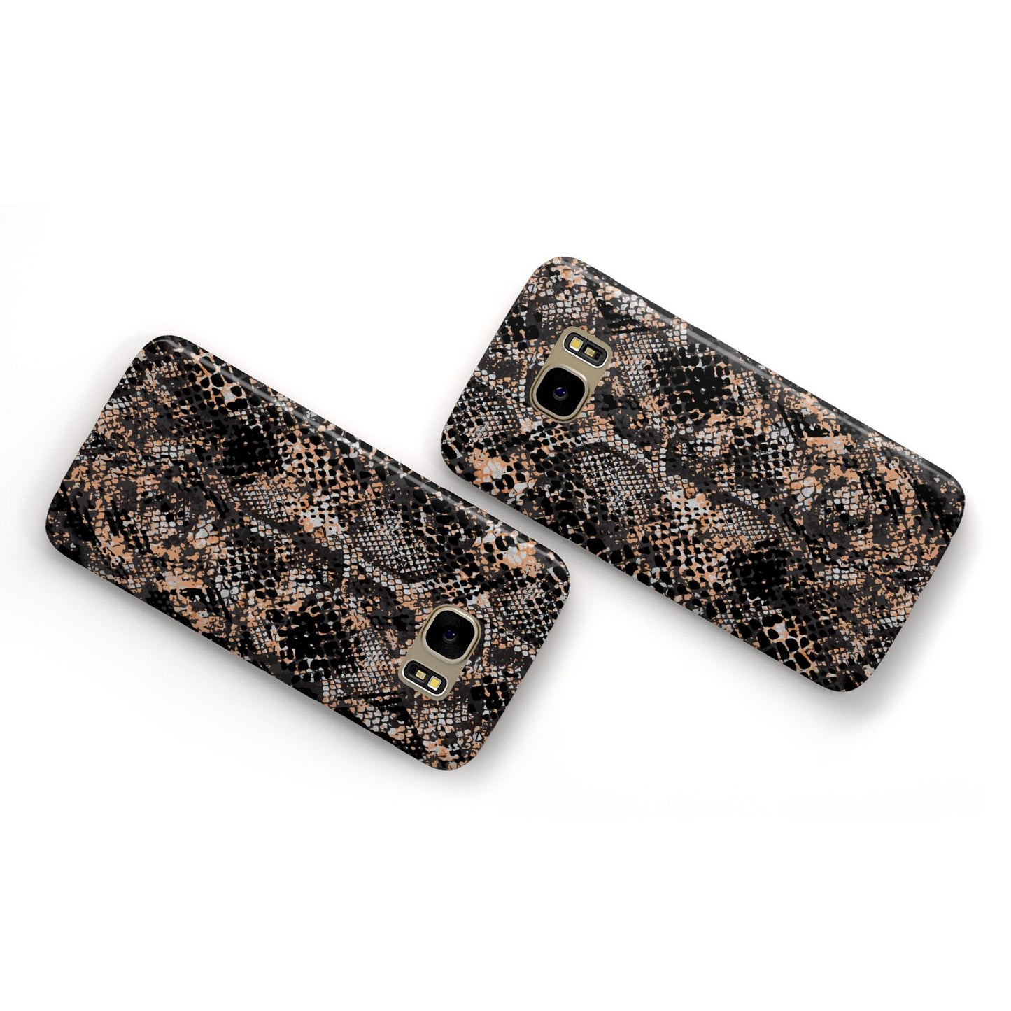 Snakeskin Print Samsung Galaxy Case Flat Overview