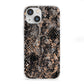 Snakeskin Print iPhone 13 Mini Clear Bumper Case