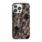 Snakeskin Print iPhone 13 Pro Clear Bumper Case