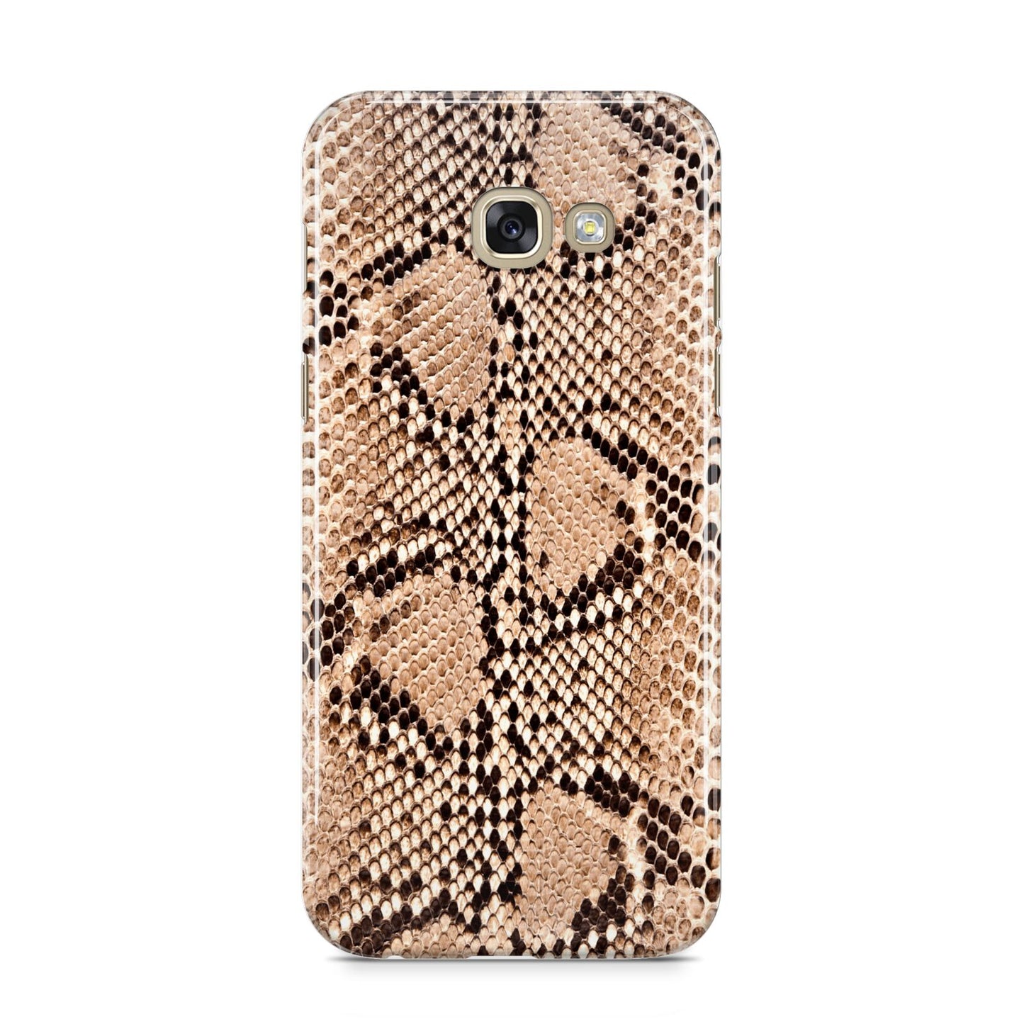 Snakeskin Samsung Galaxy A5 2017 Case on gold phone