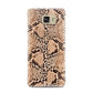 Snakeskin Samsung Galaxy A7 2016 Case on gold phone