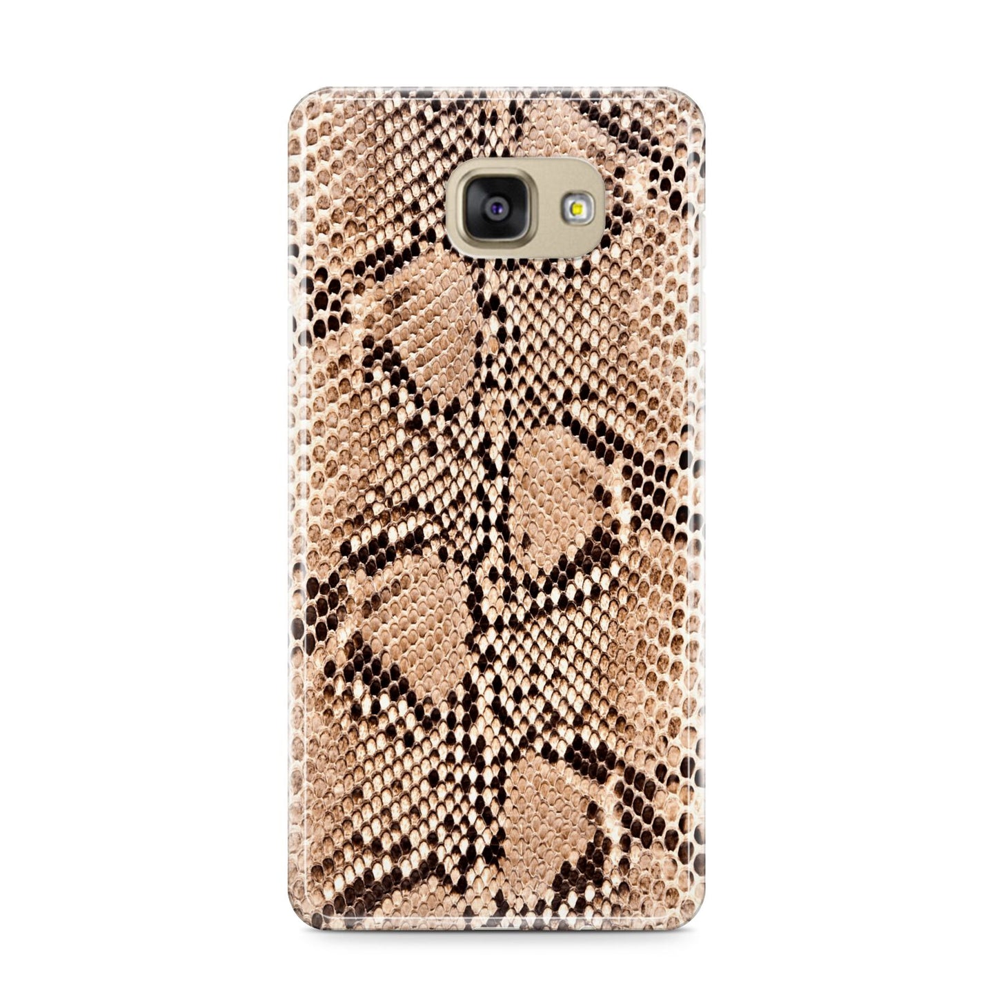 Snakeskin Samsung Galaxy A9 2016 Case on gold phone