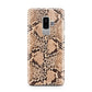 Snakeskin Samsung Galaxy S9 Plus Case on Silver phone