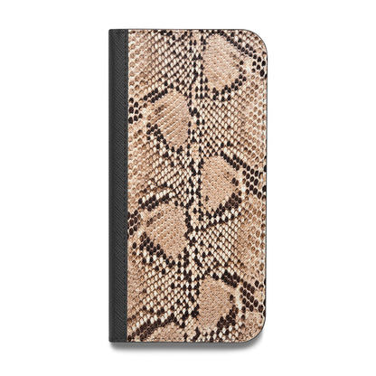 Snakeskin Vegan Leather Flip Samsung Case