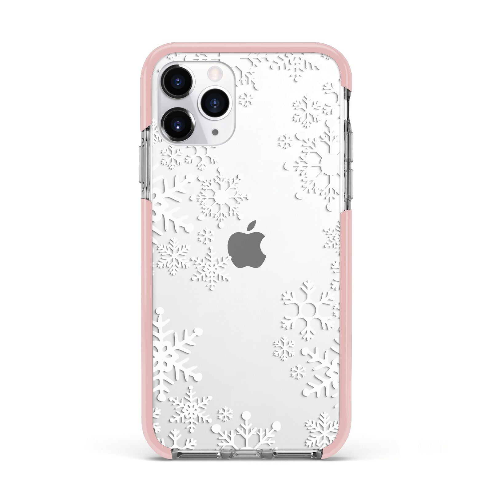 Snowflake Apple iPhone 11 Pro in Silver with Pink Impact Case