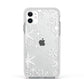 Snowflake Apple iPhone 11 in White with White Impact Case