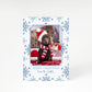 Snowflake Photograph and Name Christmas A5 Greetings Card