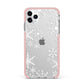 Snowflake iPhone 11 Pro Max Impact Pink Edge Case