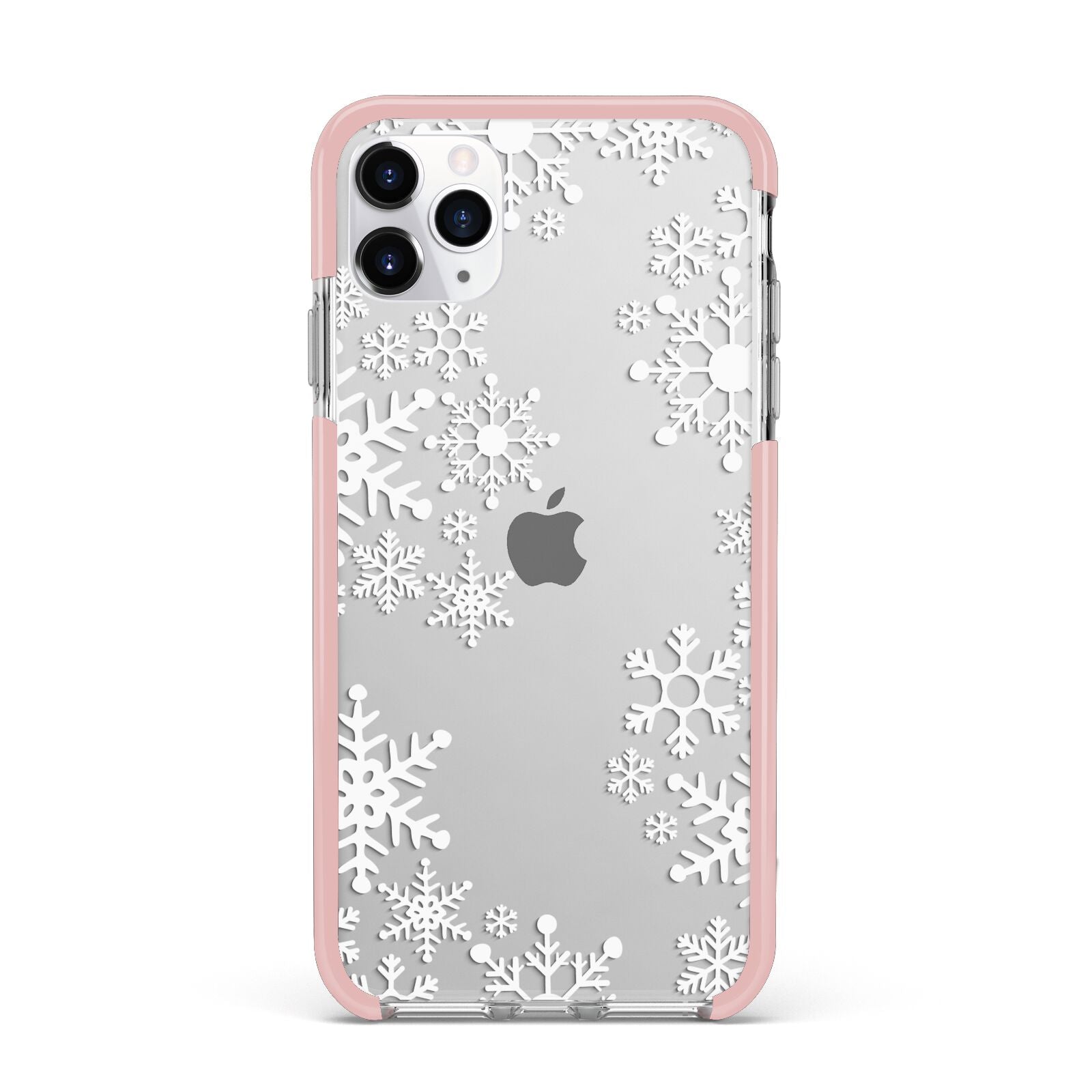 Snowflake iPhone 11 Pro Max Impact Pink Edge Case