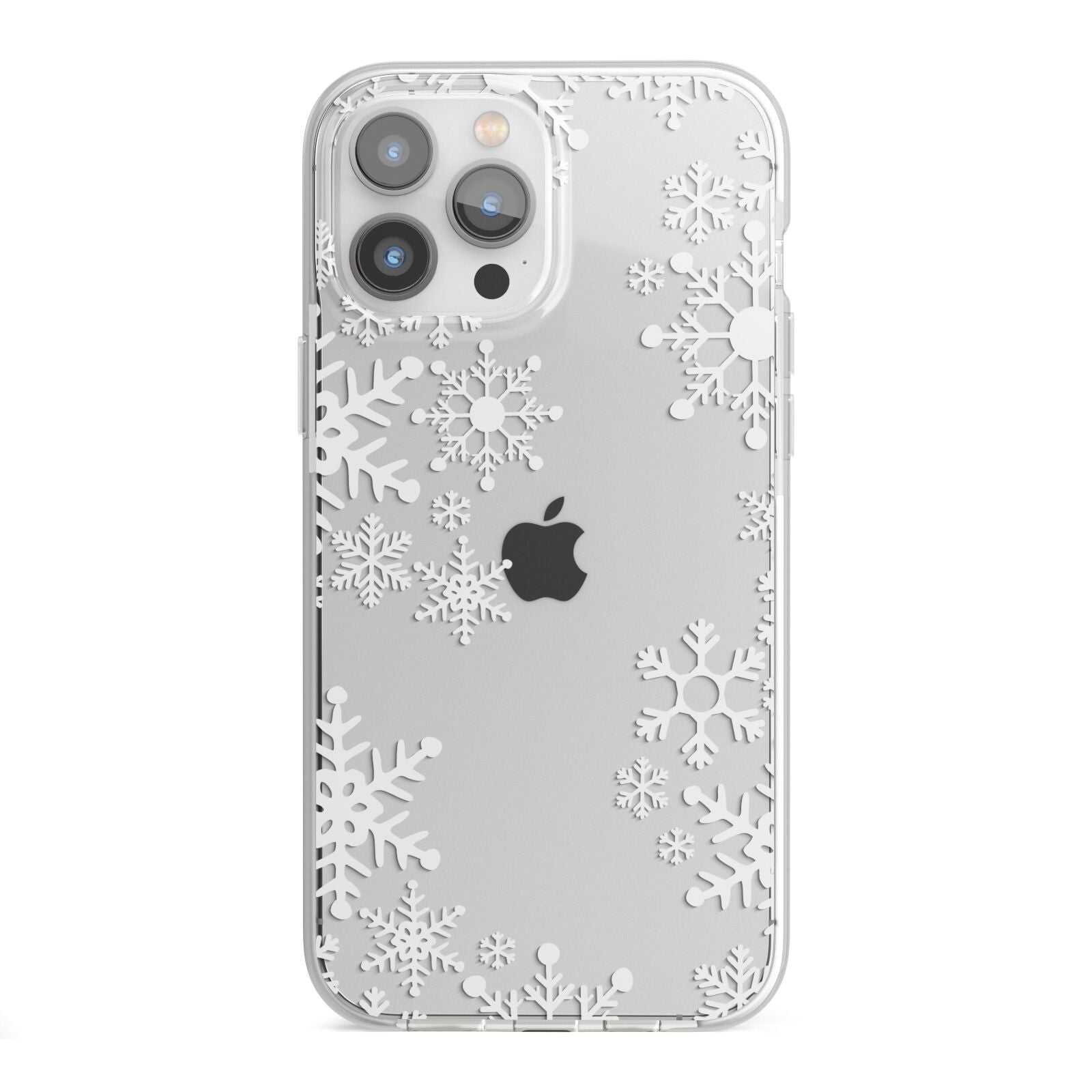 Snowflake iPhone 13 Pro Max TPU Impact Case with White Edges