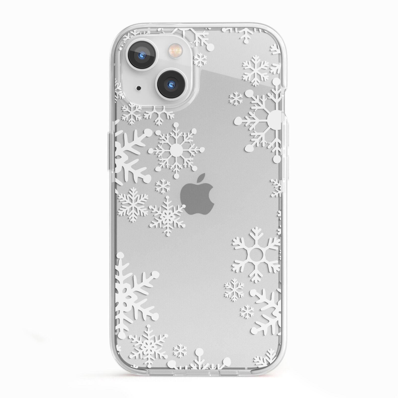 Snowflake iPhone 13 TPU Impact Case with White Edges