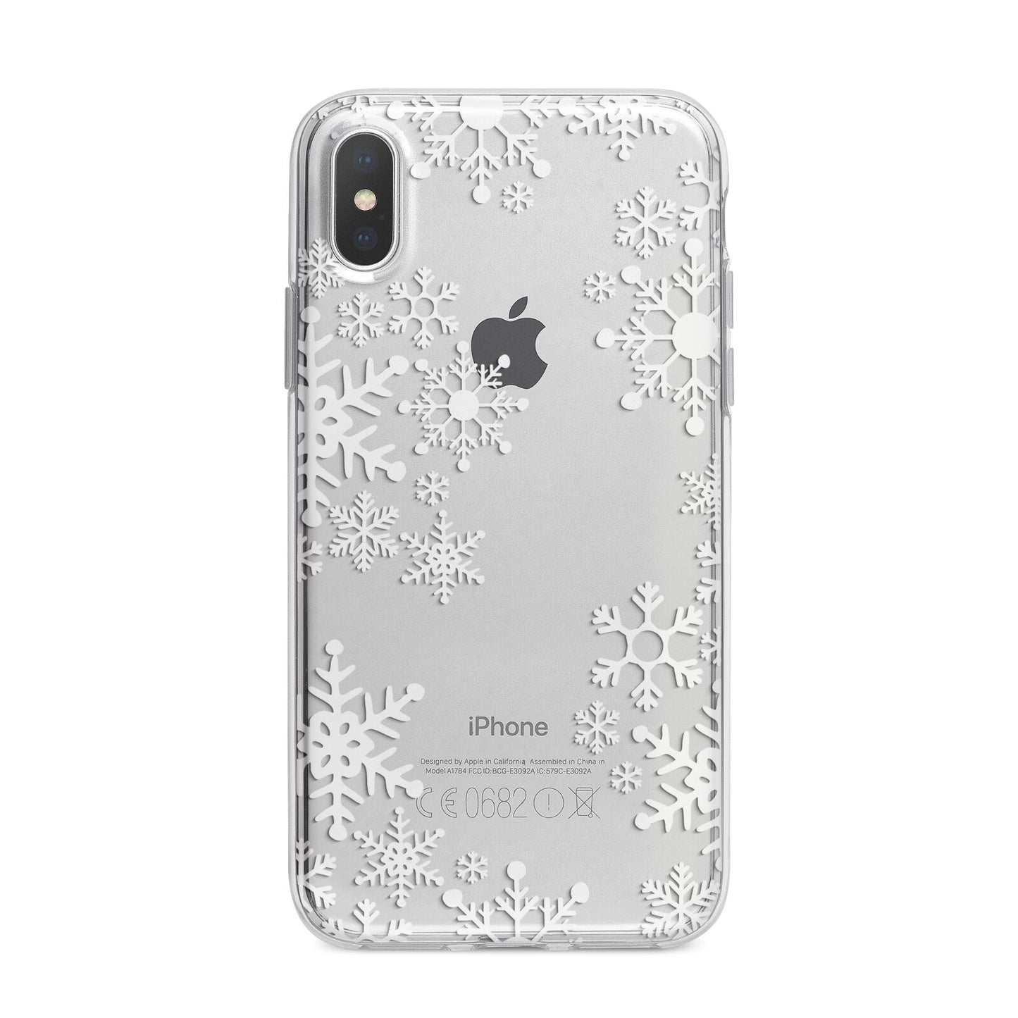 Snowflake iPhone X Bumper Case on Silver iPhone Alternative Image 1