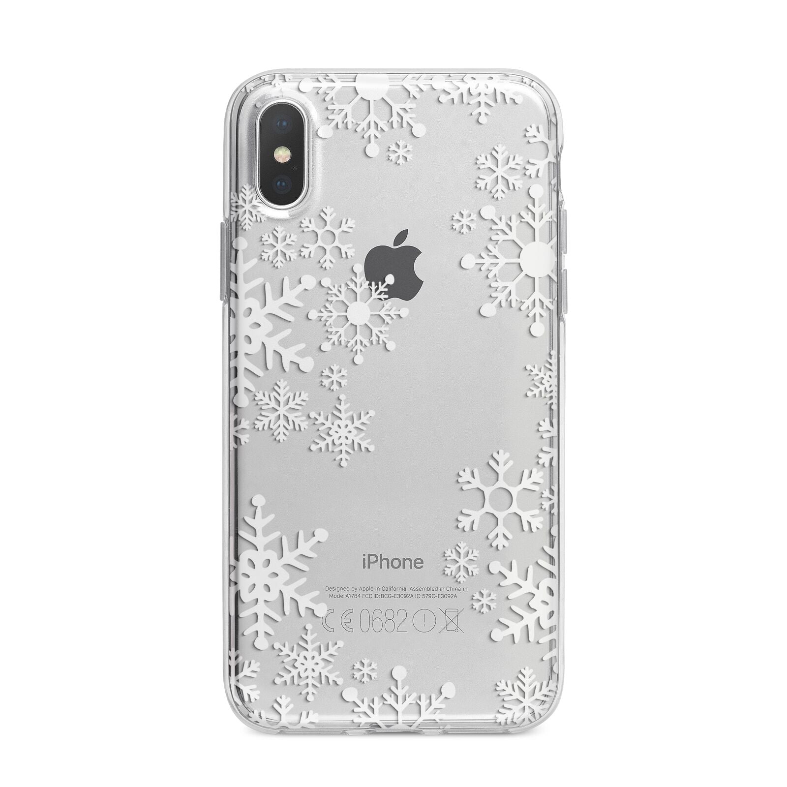 Snowflake iPhone X Bumper Case on Silver iPhone Alternative Image 1