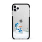 Snowman Apple iPhone 11 Pro Max in Silver with Black Impact Case