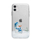 Snowman Apple iPhone 11 in White with Bumper Case