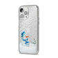 Snowman iPhone 14 Pro Max Glitter Tough Case Silver Angled Image