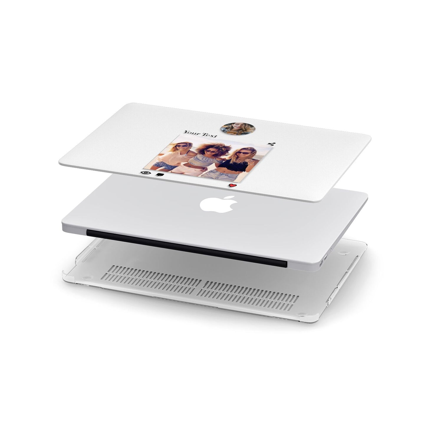 Social Media Photo Apple MacBook Case in Detail