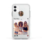 Social Media Photo Apple iPhone 11 in White with White Impact Case