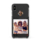 Social Media Photo Apple iPhone Xs Max Impact Case Black Edge on Black Phone
