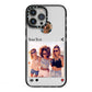 Social Media Photo iPhone 13 Pro Max Black Impact Case on Silver phone