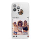 Social Media Photo iPhone 13 Pro Max Clear Bumper Case