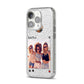 Social Media Photo iPhone 14 Pro Glitter Tough Case Silver Angled Image