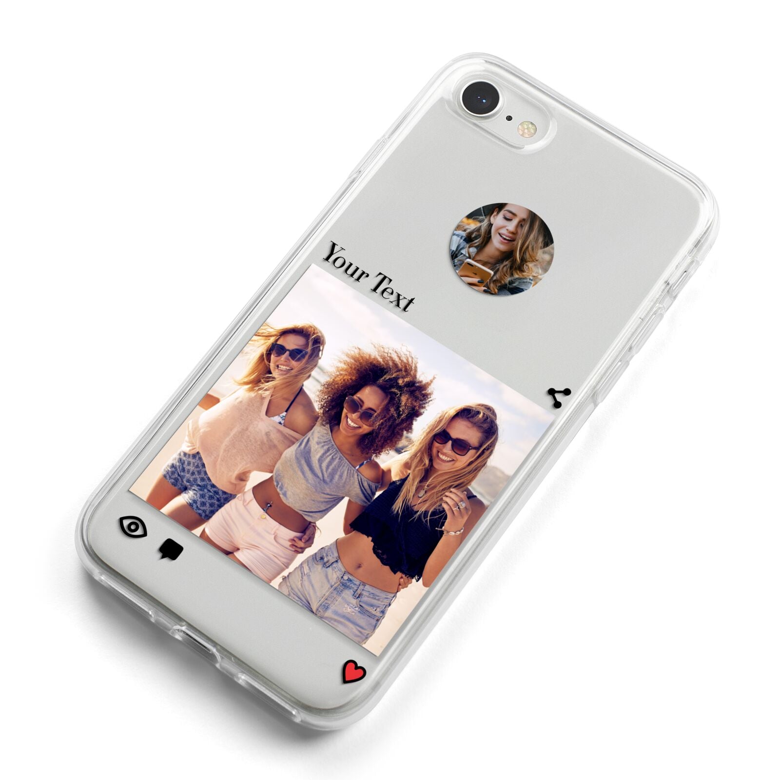 Social Media Photo iPhone 8 Bumper Case on Silver iPhone Alternative Image