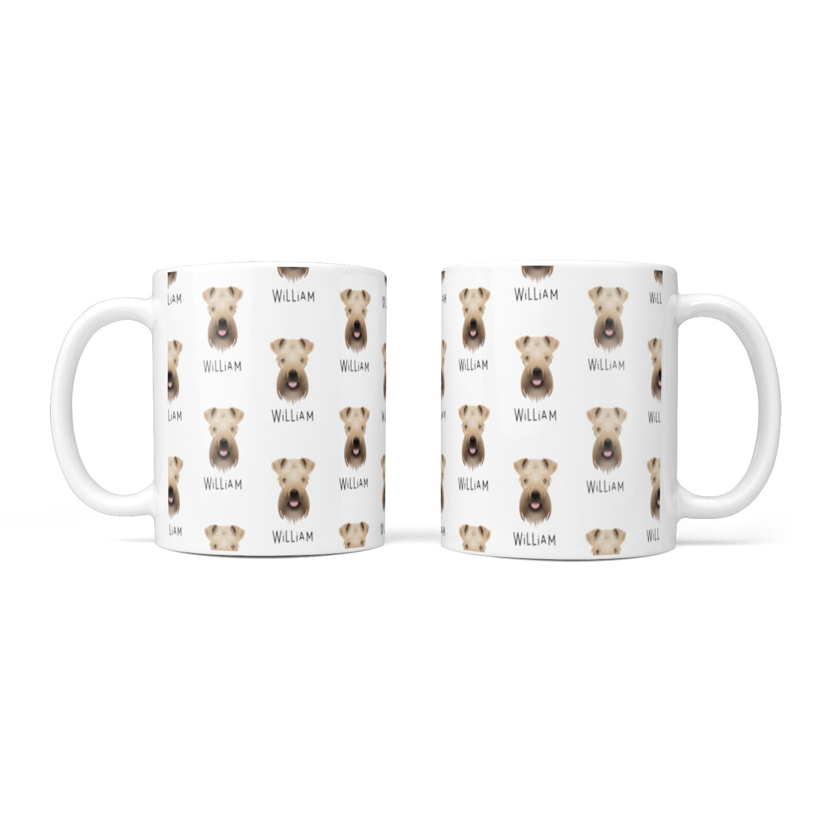 Soft Coated Wheaten Terrier Icon with Name 10oz Mug Alternative Image 3