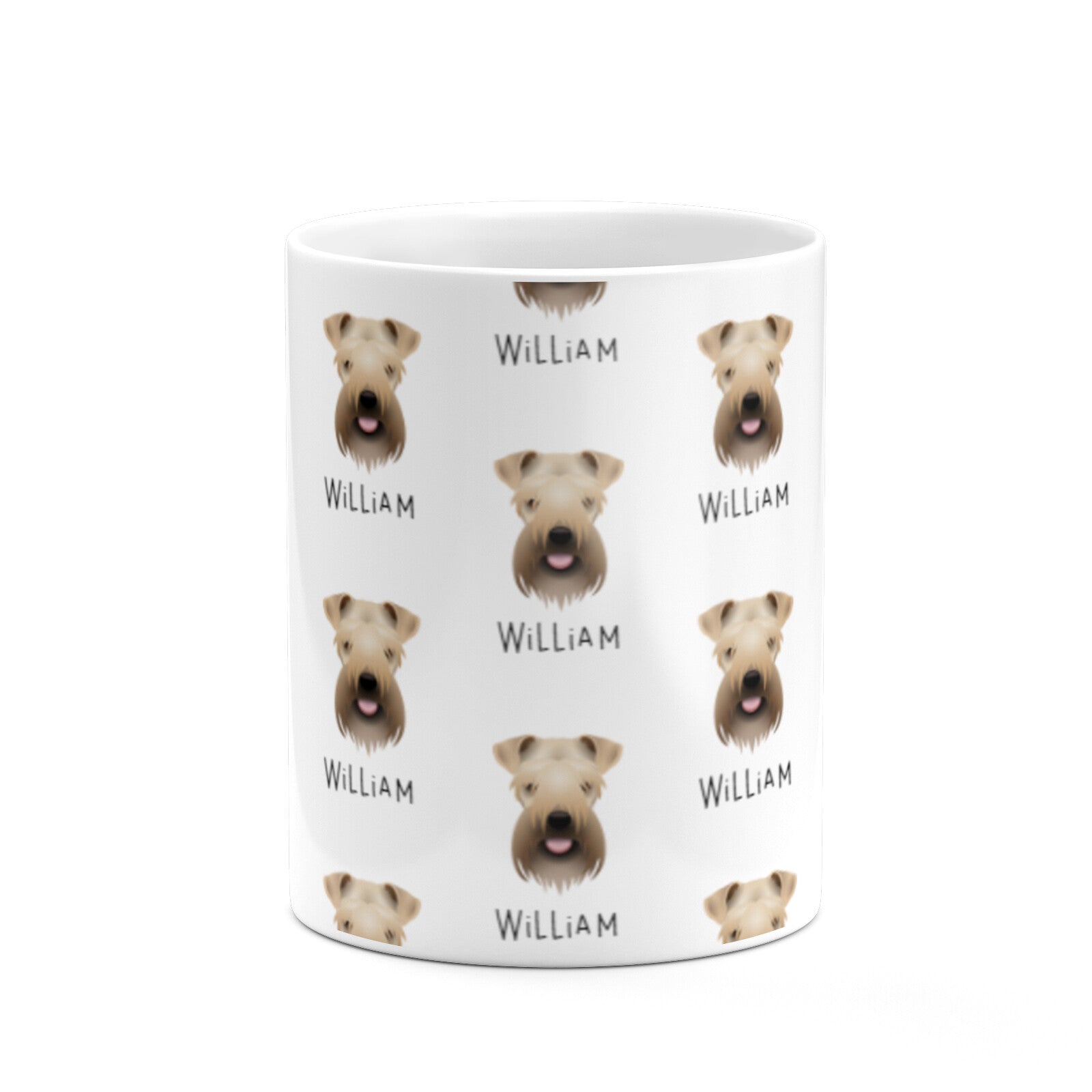 Soft Coated Wheaten Terrier Icon with Name 10oz Mug Alternative Image 7