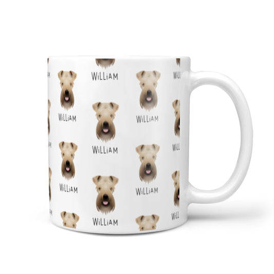 Soft Coated Wheaten Terrier Icon with Name 10oz Mug