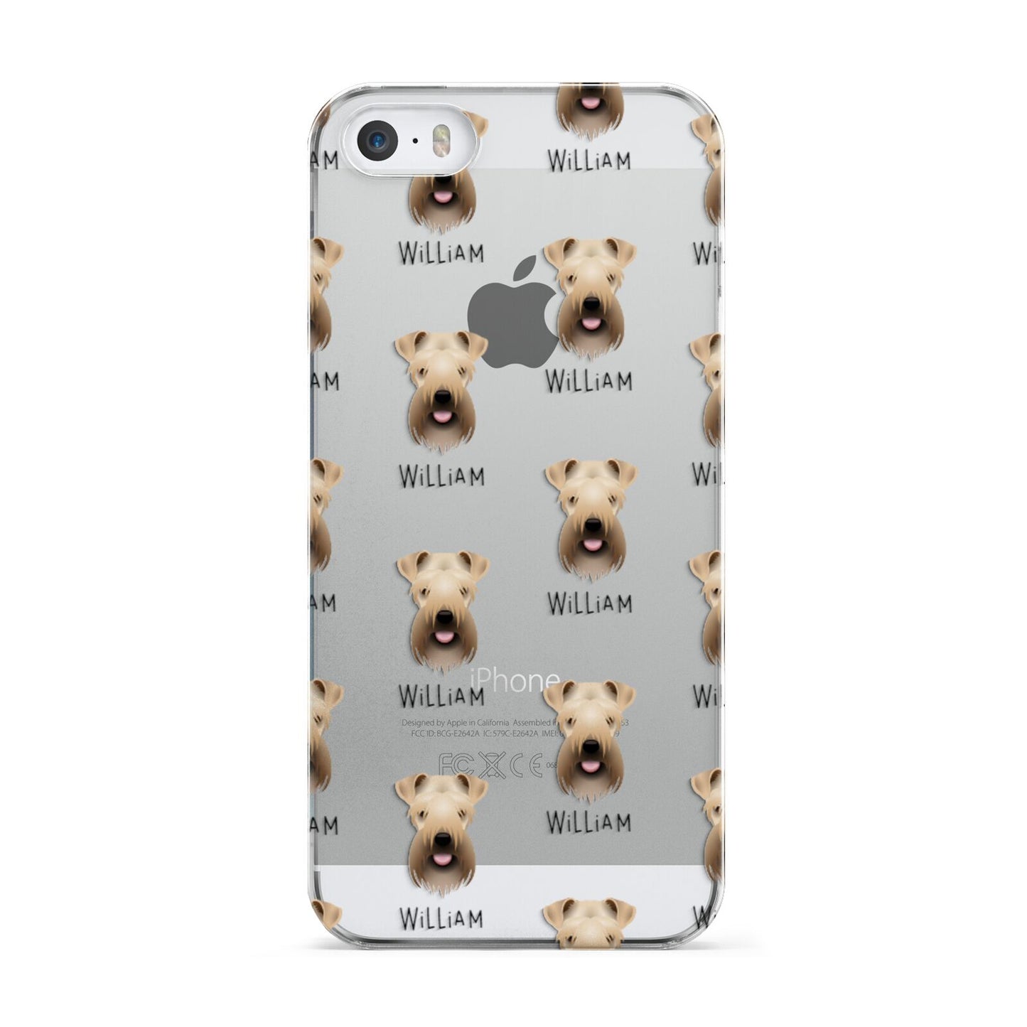 Soft Coated Wheaten Terrier Icon with Name Apple iPhone 5 Case