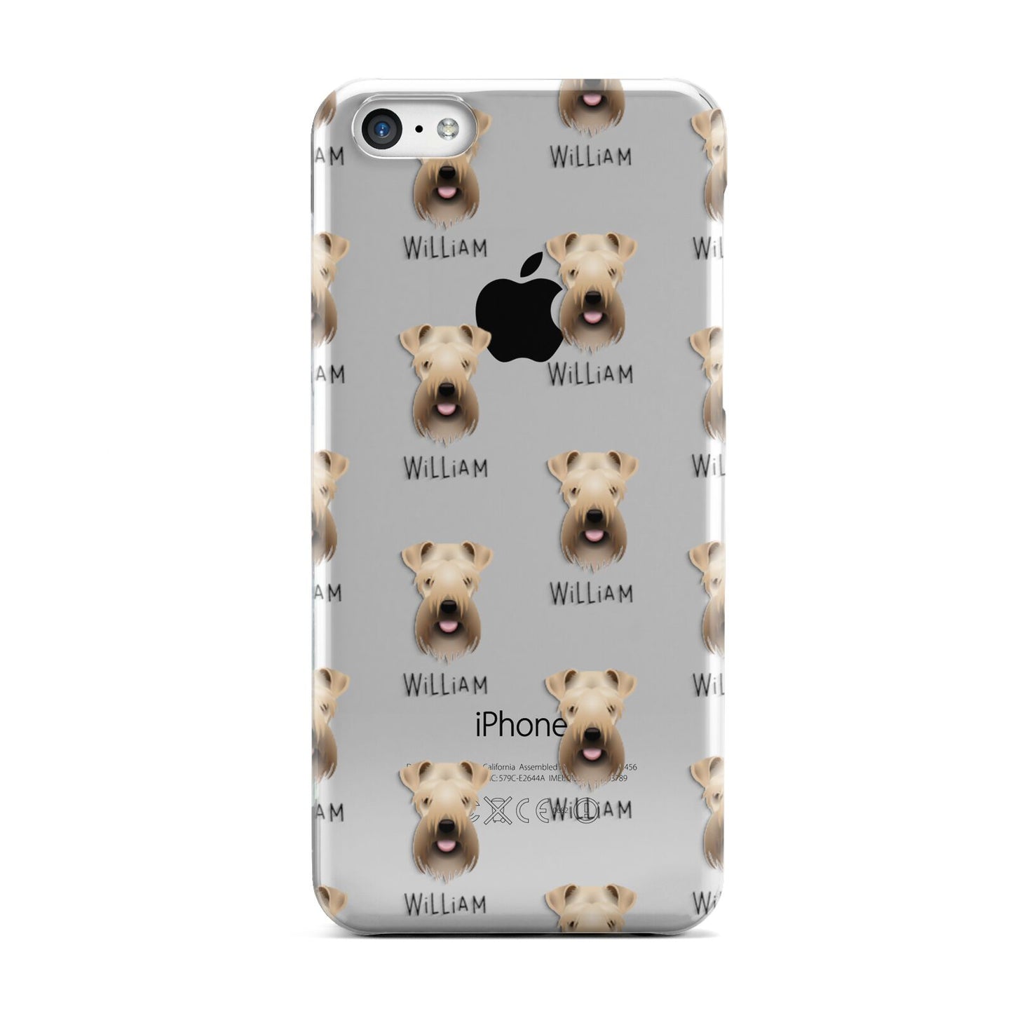 Soft Coated Wheaten Terrier Icon with Name Apple iPhone 5c Case