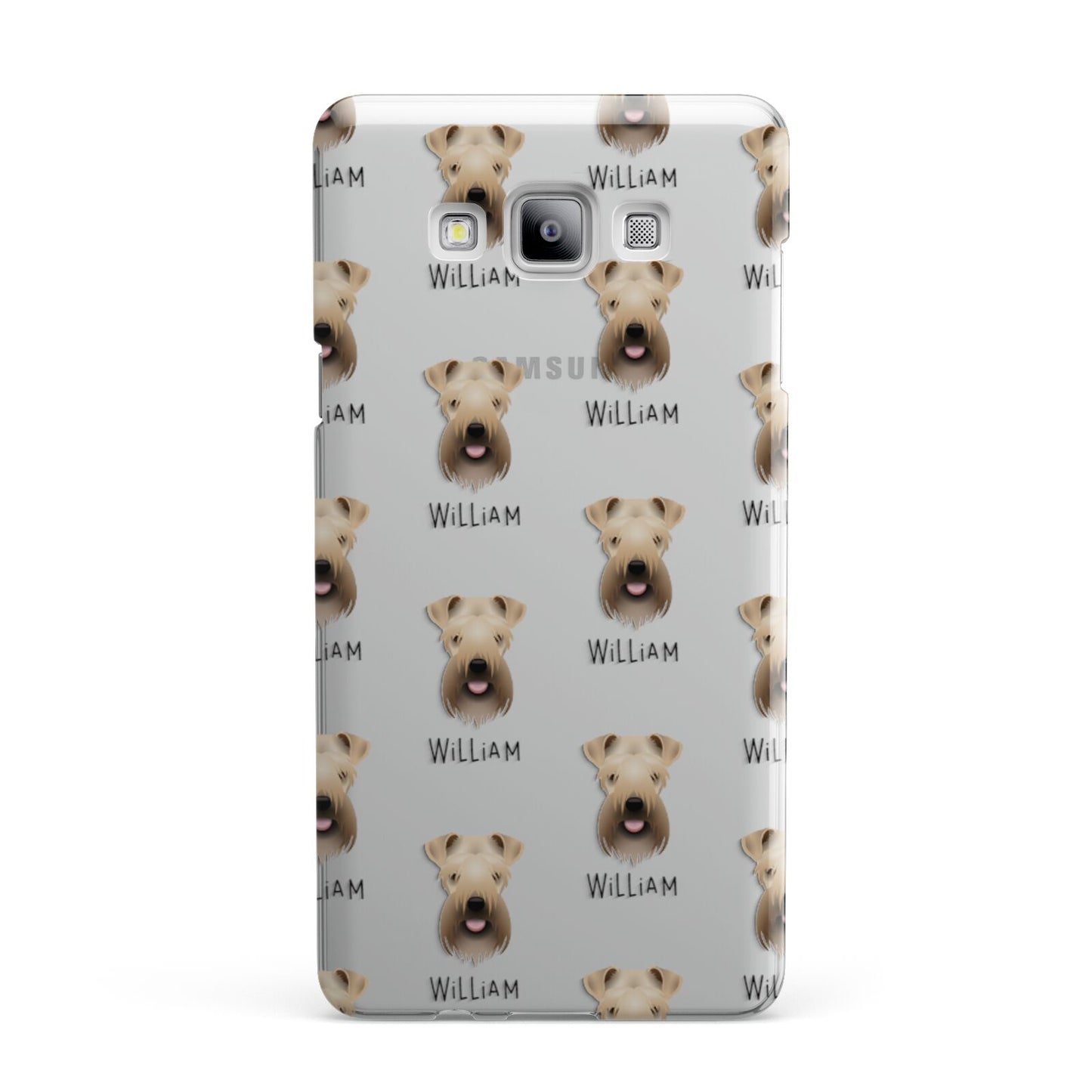 Soft Coated Wheaten Terrier Icon with Name Samsung Galaxy A7 2015 Case