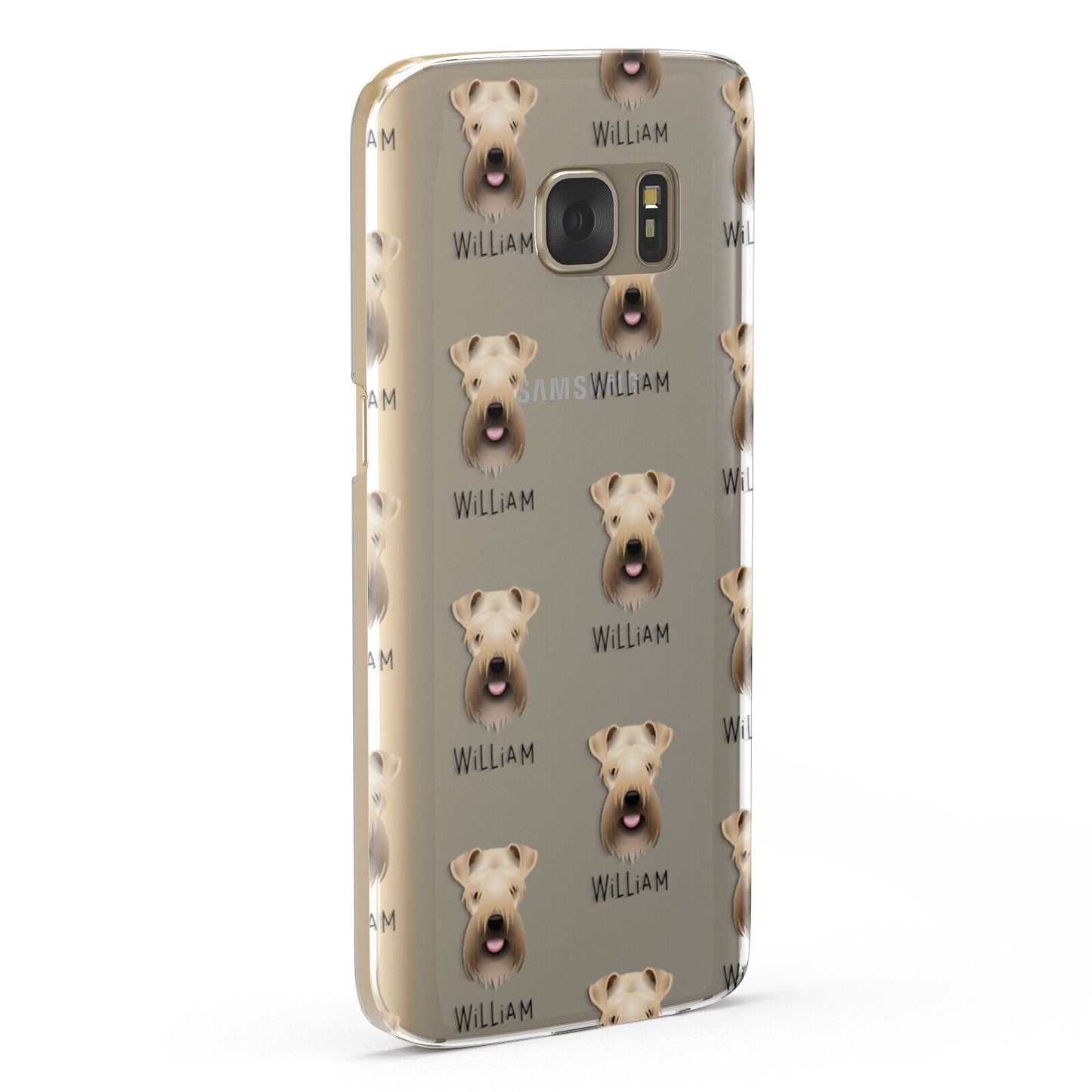 Soft Coated Wheaten Terrier Icon with Name Samsung Galaxy Case Fourty Five Degrees