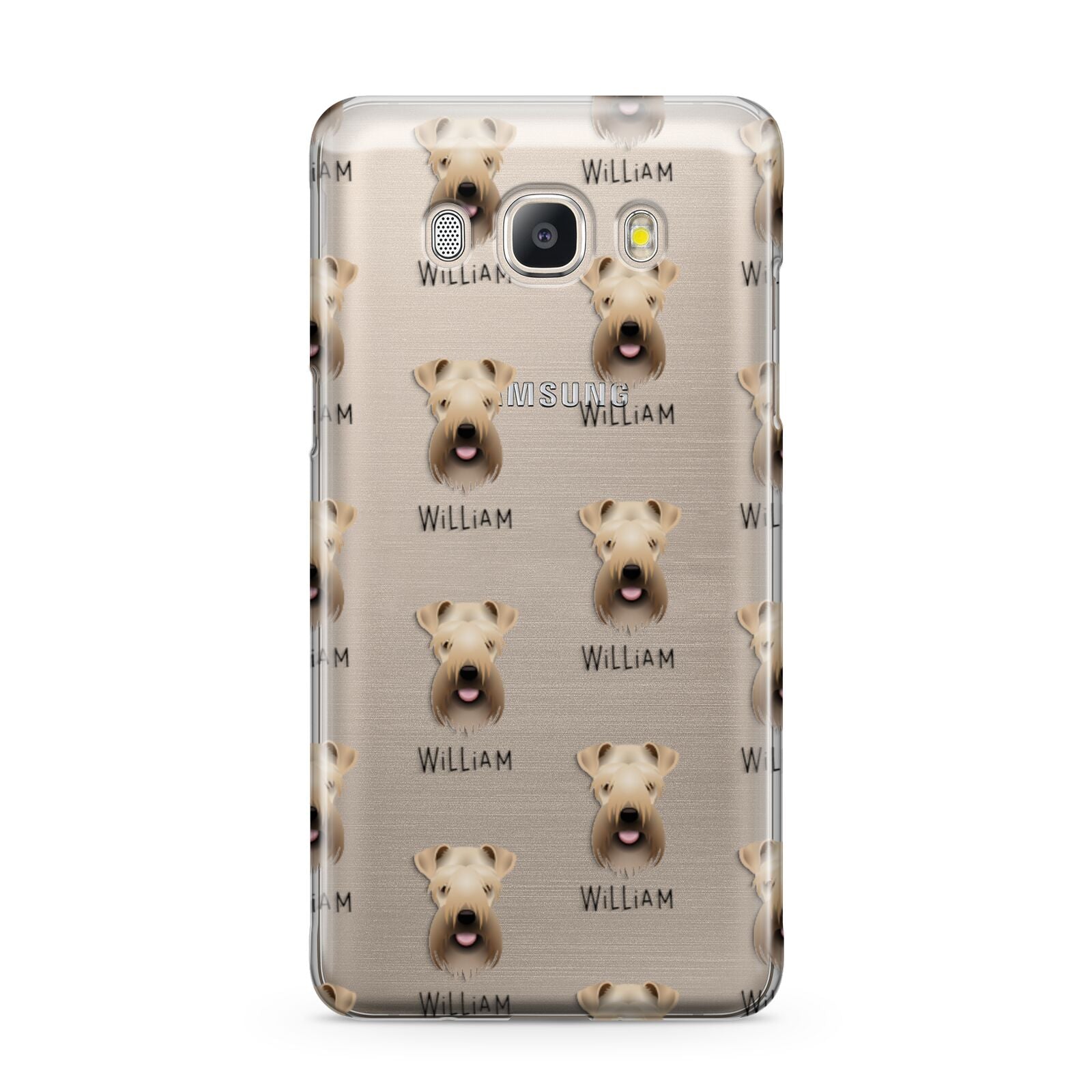 Soft Coated Wheaten Terrier Icon with Name Samsung Galaxy J5 2016 Case