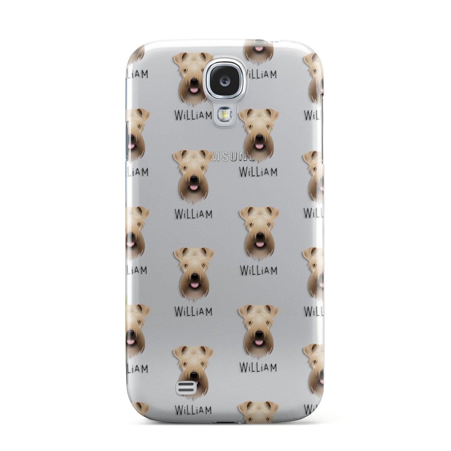Soft Coated Wheaten Terrier Icon with Name Samsung Galaxy S4 Case