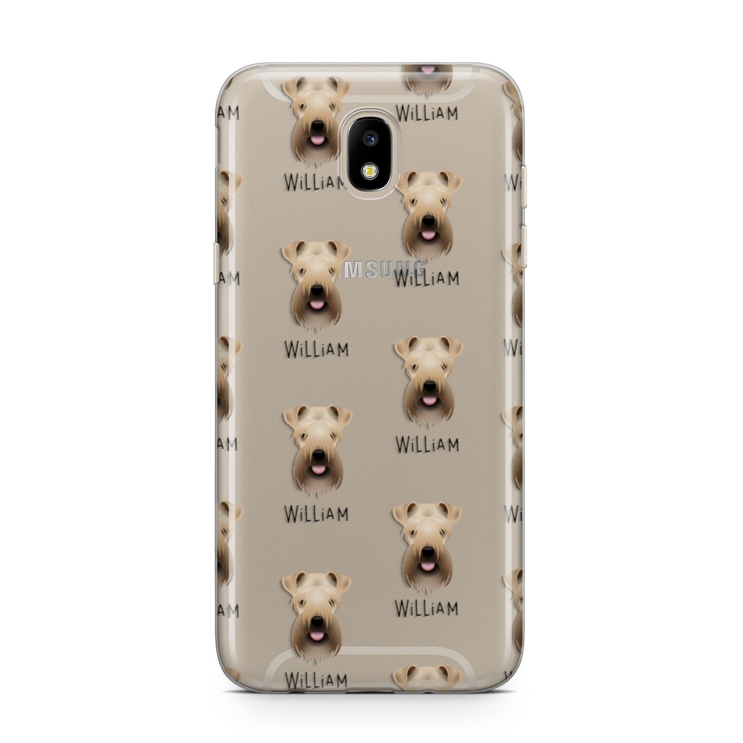 Soft Coated Wheaten Terrier Icon with Name Samsung J5 2017 Case