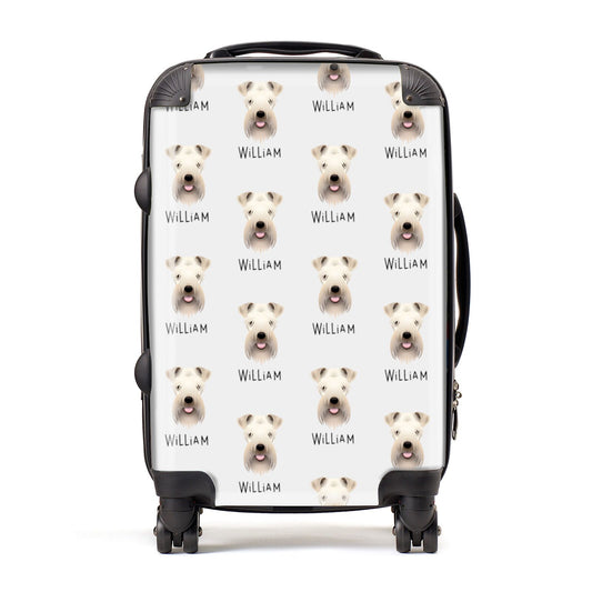 Soft Coated Wheaten Terrier Icon with Name Suitcase