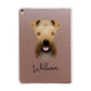 Soft Coated Wheaten Terrier Personalised Apple iPad Rose Gold Case