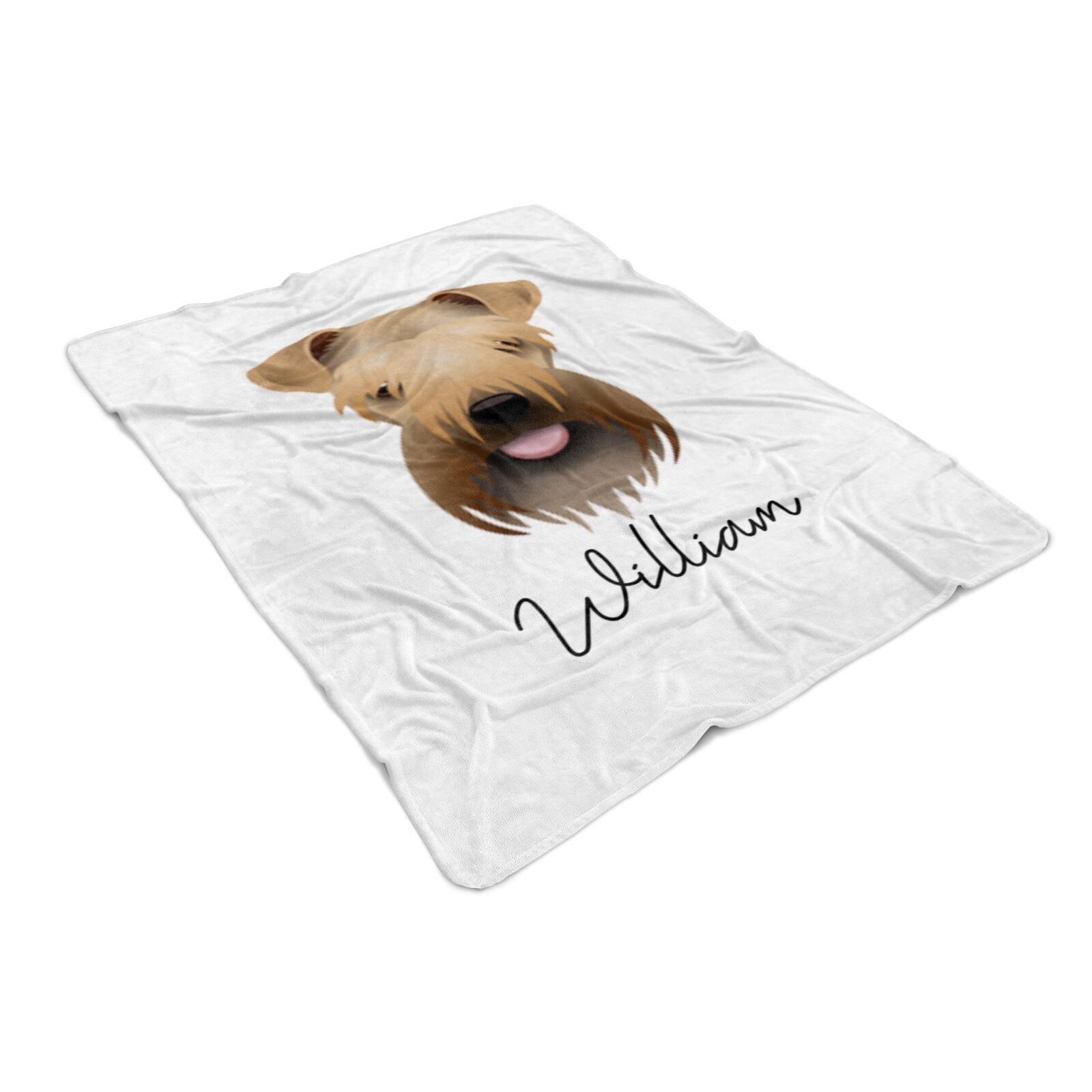 Soft Coated Wheaten Terrier Personalised Large Fleece Blankets