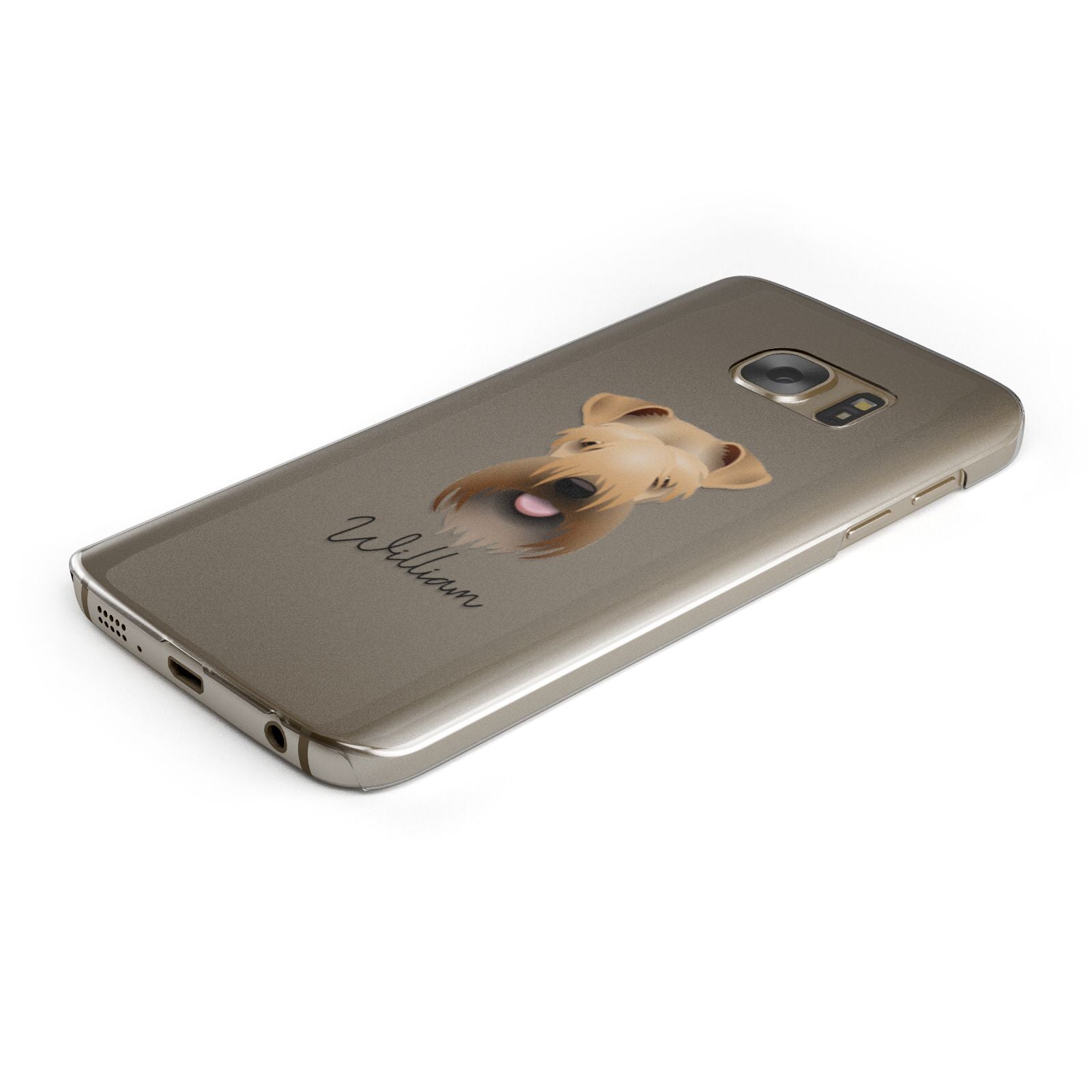 Soft Coated Wheaten Terrier Personalised Samsung Galaxy Case Bottom Cutout