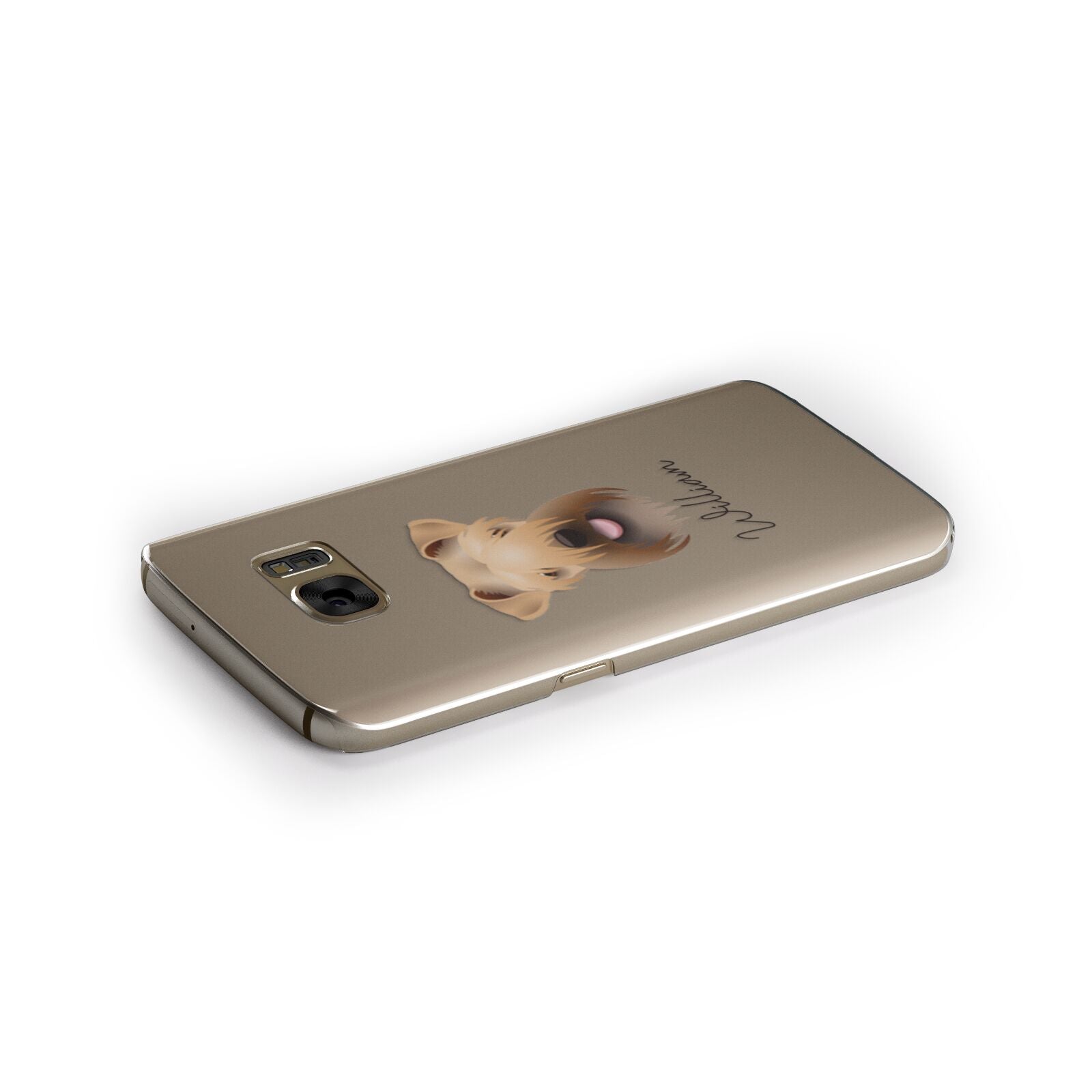 Soft Coated Wheaten Terrier Personalised Samsung Galaxy Case Side Close Up