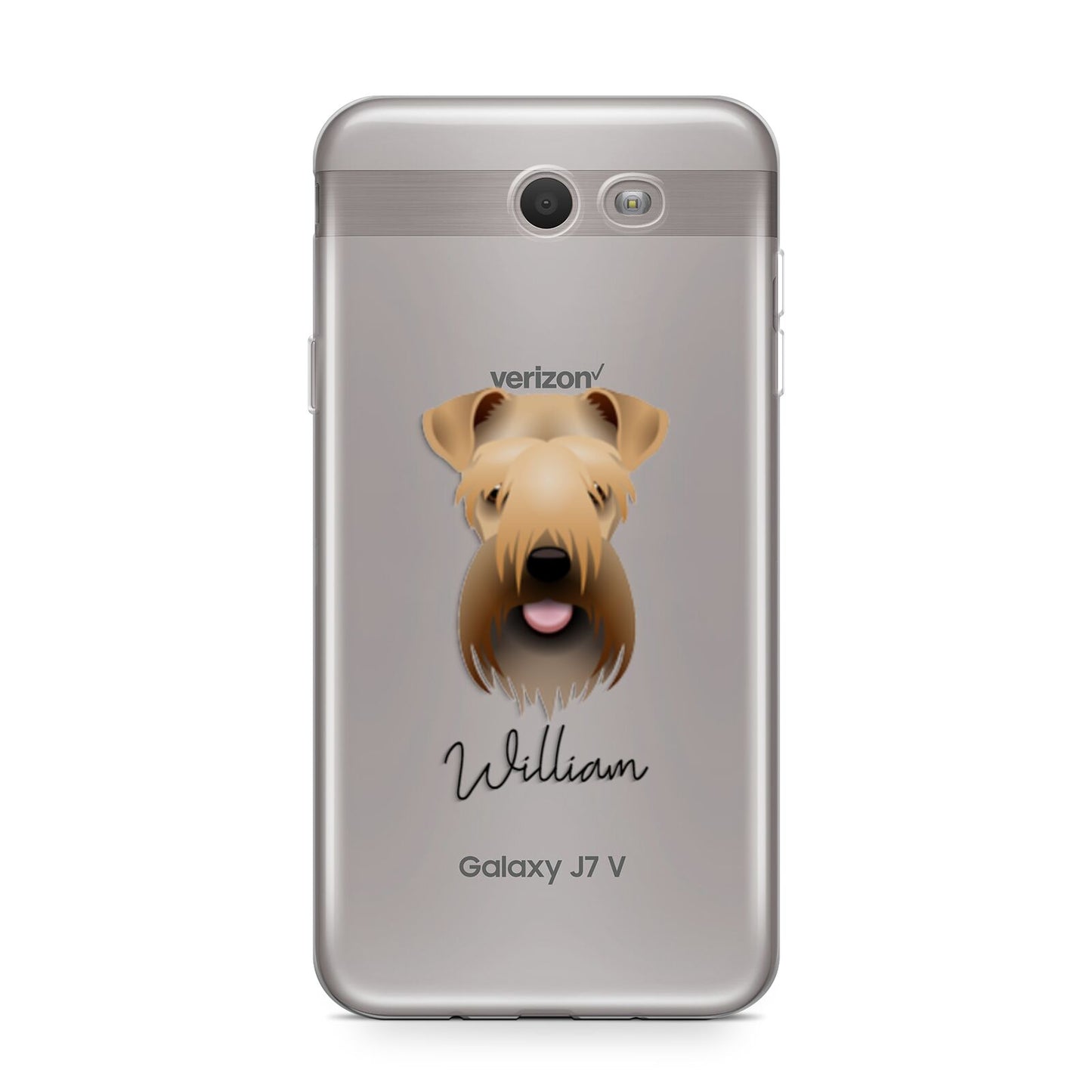 Soft Coated Wheaten Terrier Personalised Samsung Galaxy J7 2017 Case