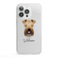 Soft Coated Wheaten Terrier Personalised iPhone 13 Pro Clear Bumper Case