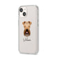 Soft Coated Wheaten Terrier Personalised iPhone 14 Clear Tough Case Starlight Angled Image