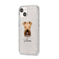 Soft Coated Wheaten Terrier Personalised iPhone 14 Glitter Tough Case Starlight Angled Image