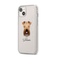 Soft Coated Wheaten Terrier Personalised iPhone 14 Plus Clear Tough Case Starlight Angled Image